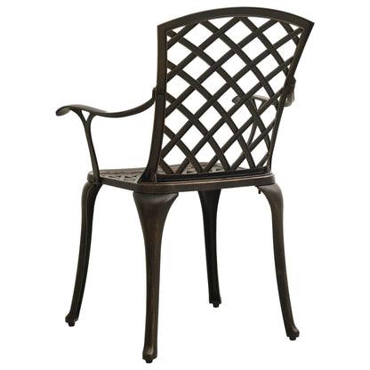 Bistro Set | Bronze | Cast Aluminium | Standard |  Decorative Inlays