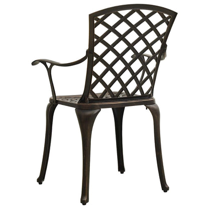 Bistro Set | Bronze | Cast Aluminium | Standard |  Decorative Inlays