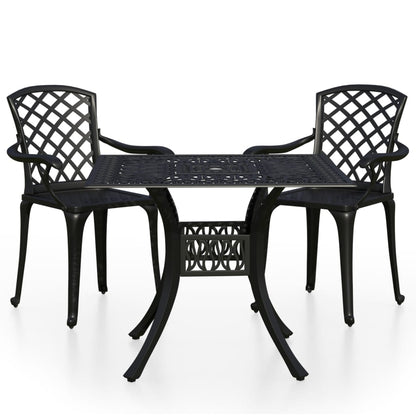 Bistro Set | Black | Cast aluminium | Standard | Bistro Set | Round