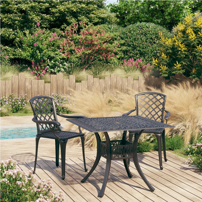 Bistro Set | Black | Cast aluminium | Standard | Bistro Set | Round