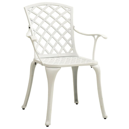 Bistro Set | White | Cast aluminium | Standard | Durable | Bistro Set