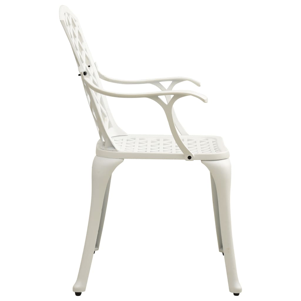 Bistro Set | White | Cast aluminium | Standard | Durable | Bistro Set