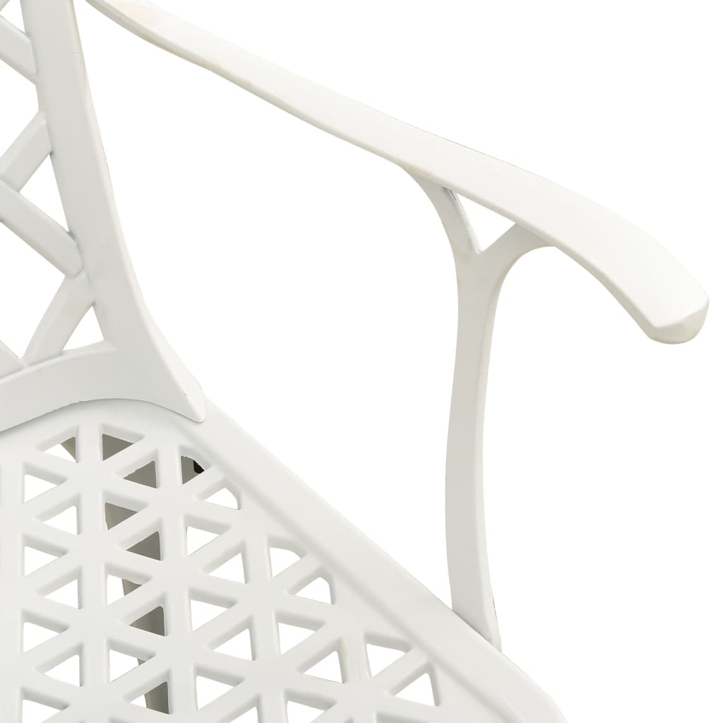 Bistro Set | White | Cast aluminium | Standard | Durable | Bistro Set