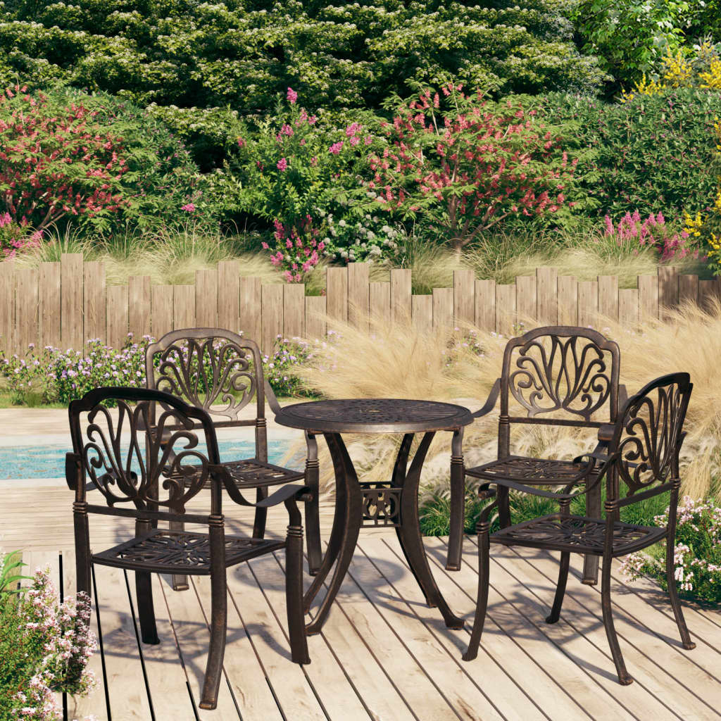 Bistro Set | Bronze | Cast aluminium | Medium | Durable | Bistro Set