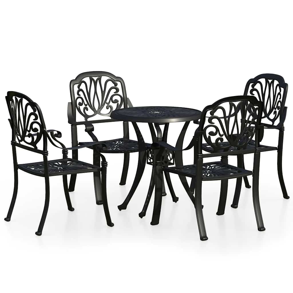 Bistro Set | Black | Cast Aluminium | Medium | Durable | Bistro Set