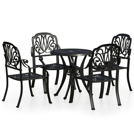 Bistro Set | Black | Cast Aluminium | Medium | Durable | Bistro Set