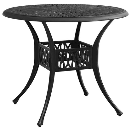 Bistro Set | Black | Cast aluminium | 1 Table, 4 Chairs | Durable