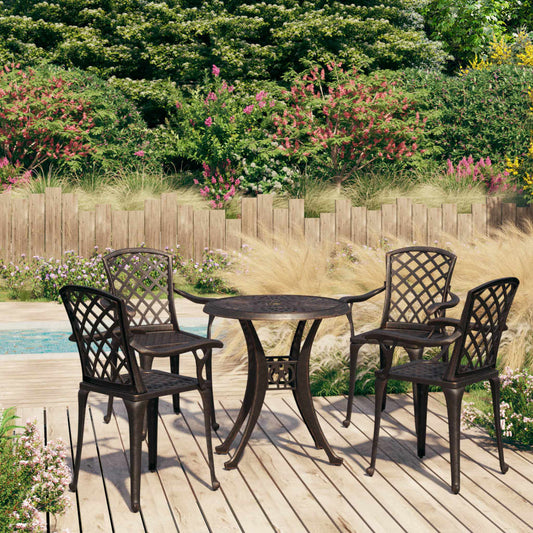 Bistro Set | Bronze | Cast Aluminium | Standard | Decorative Inlays