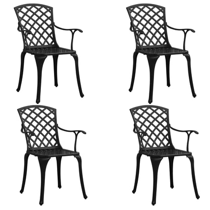 Bistro Set | Black | Cast aluminium | Medium | Decorative Inlays