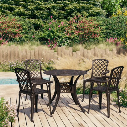 Bistro Set | Bronze | Cast aluminium | Medium | Durable | Bistro Set