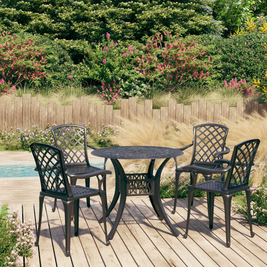 Bistro Set | Black | Cast Aluminium | Standard | Durable | Bistro Set