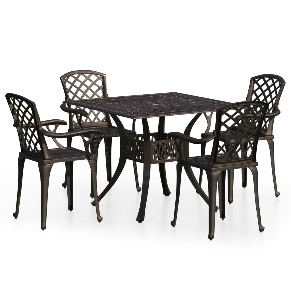 Bistro Set | Bronze | Cast Aluminium | Standard | Durable | Bistro Set