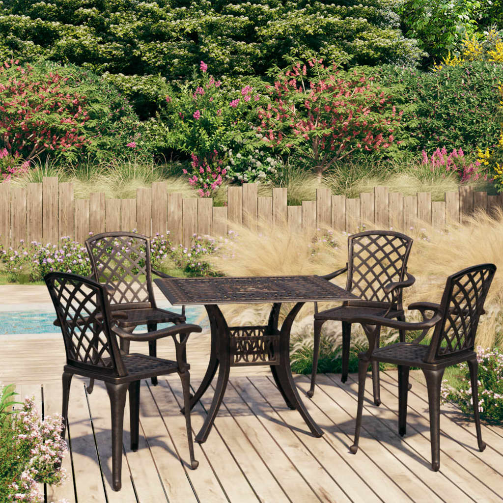 Bistro Set | Bronze | Cast Aluminium | Standard | Durable | Bistro Set