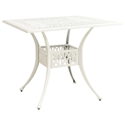Bistro Set | White | Cast aluminium | 5 Piece Set | Durable | Bistro Set
