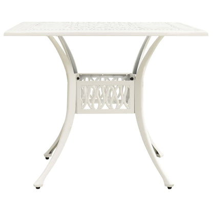 Bistro Set | White | Cast aluminium | 5 Piece Set | Durable | Bistro Set