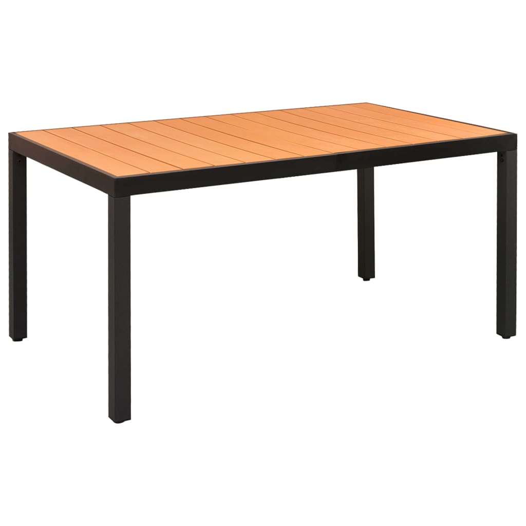 Dining Set | Black | Powder-coated aluminium, Textilene, WPC | Medium
