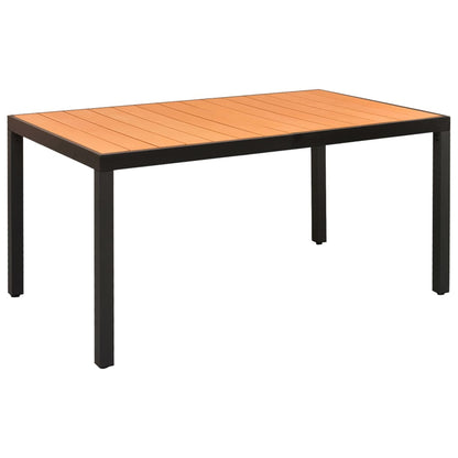 Dining Set | Black | Powder-coated aluminium, Textilene, WPC | Medium