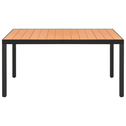 Dining Set | Black | Powder-coated aluminium, Textilene, WPC | Medium