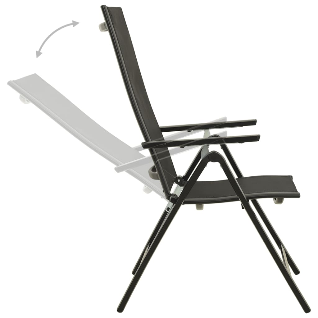 Dining Set | Anthracite | Aluminium | Medium | Adjustable Armrests
