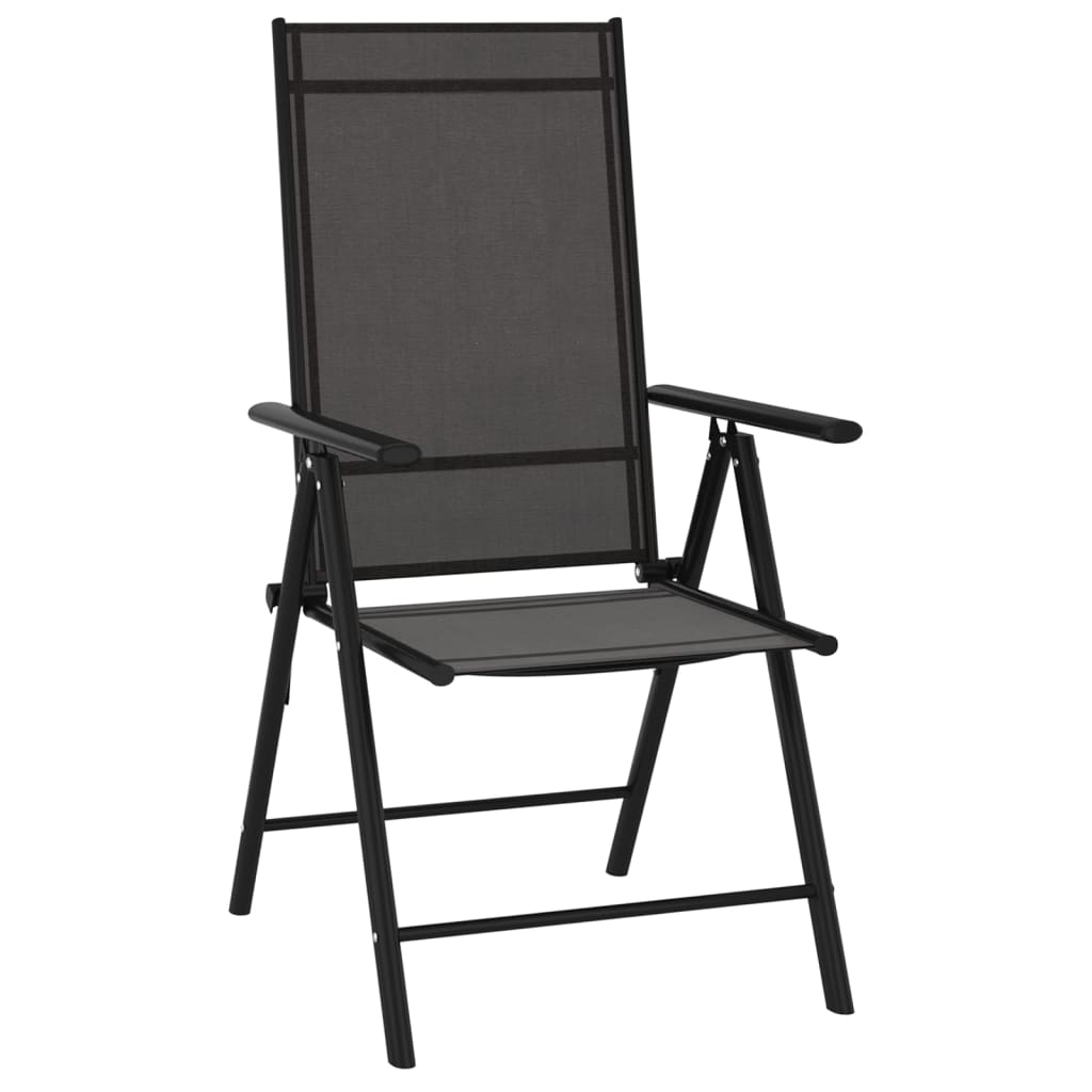Dining Set | Black | Aluminium | 10 Piece Set | Adjustable Footrests