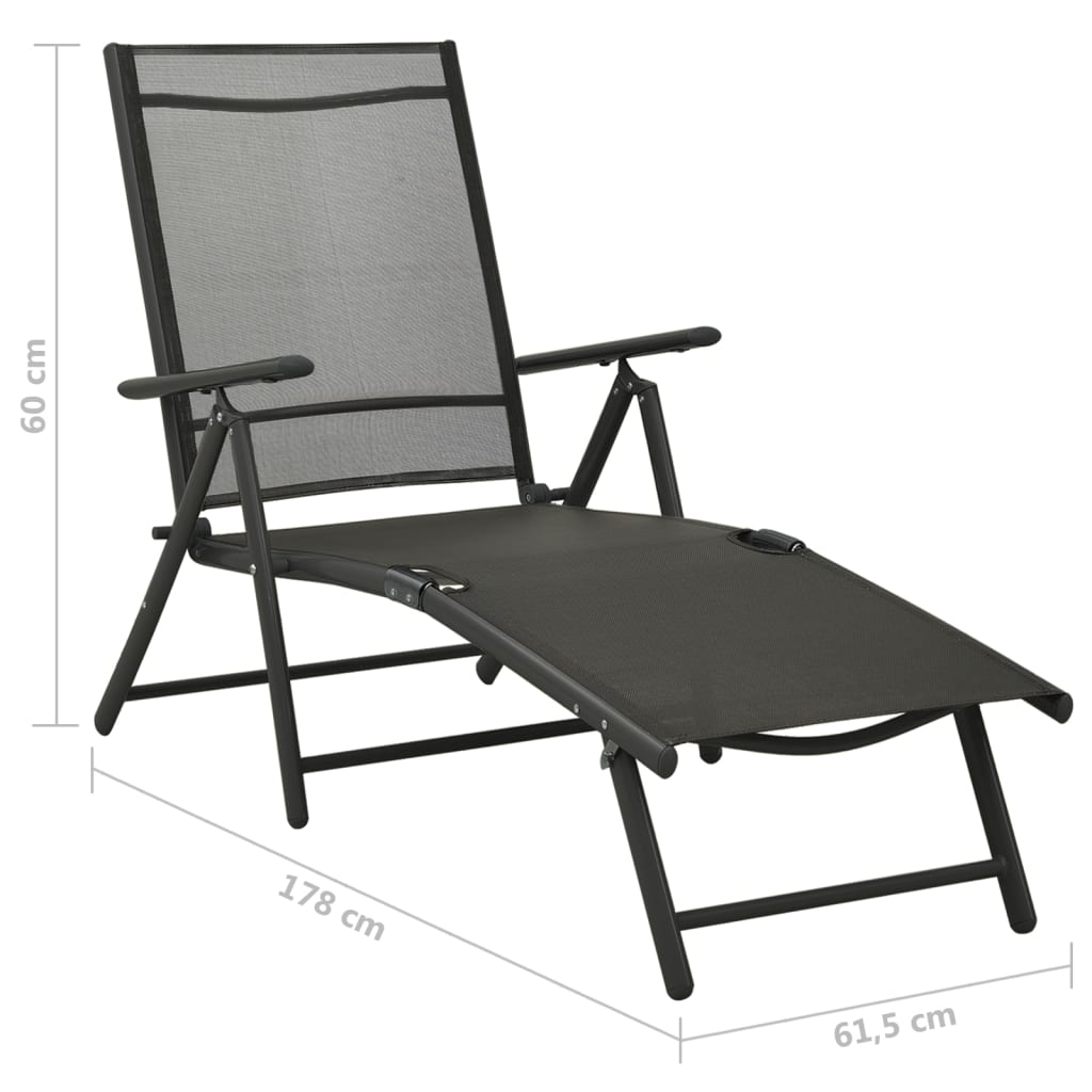 Dining Set | Black | Aluminium | 10 Piece Set | Adjustable Footrests