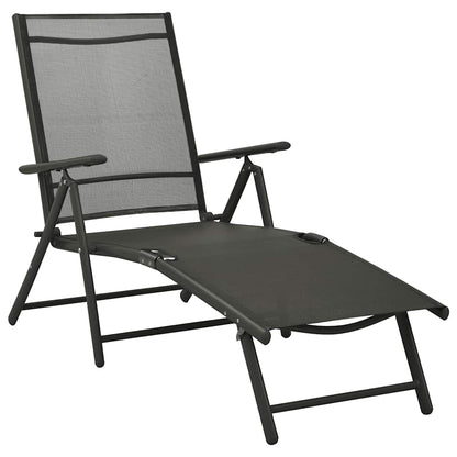 10 Piece Garden Dining Set Black and Anthracite