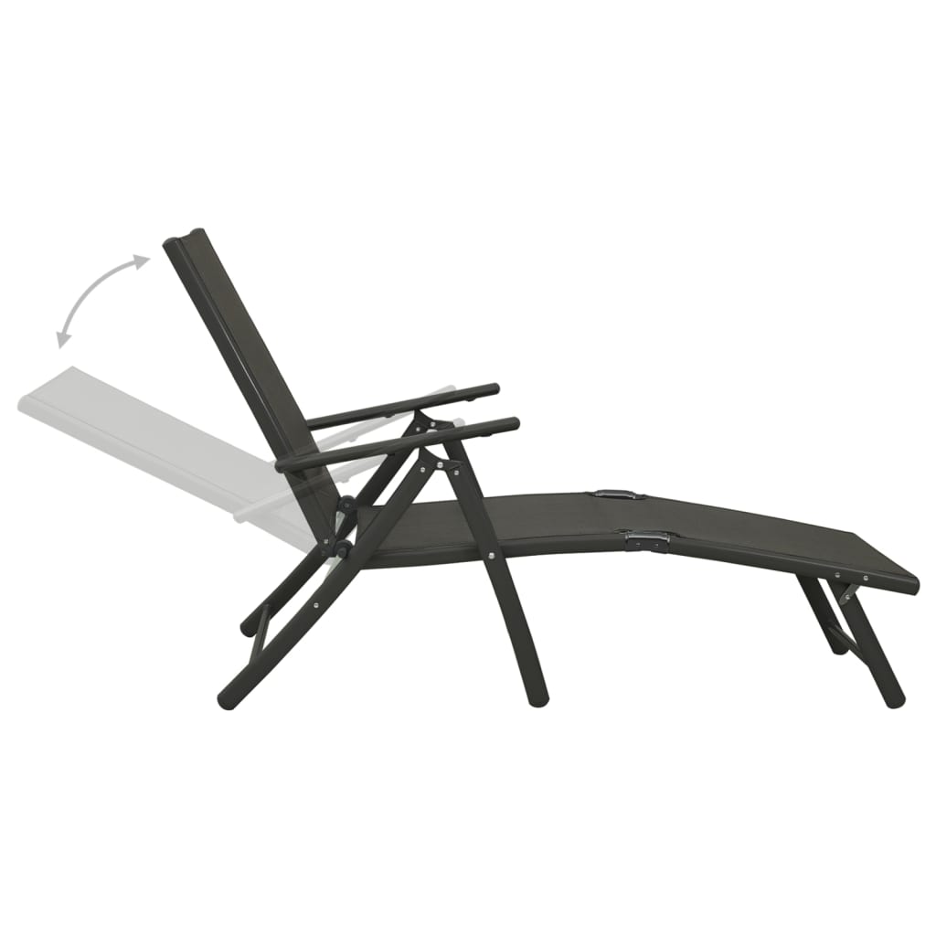 Dining Set | Black | Aluminium | 10 Piece Set | Adjustable Footrests