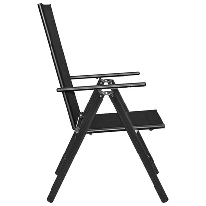 Dining Set | Black | Powder-coated aluminium, Textilene, WPC | Standard