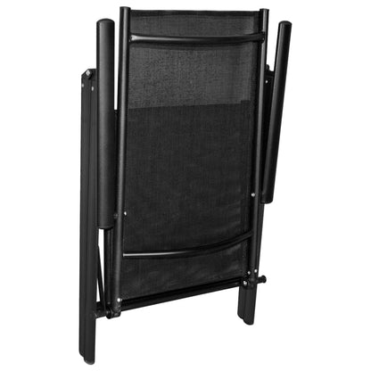 Dining Set | Black | Powder-coated aluminium, Textilene, WPC | Standard