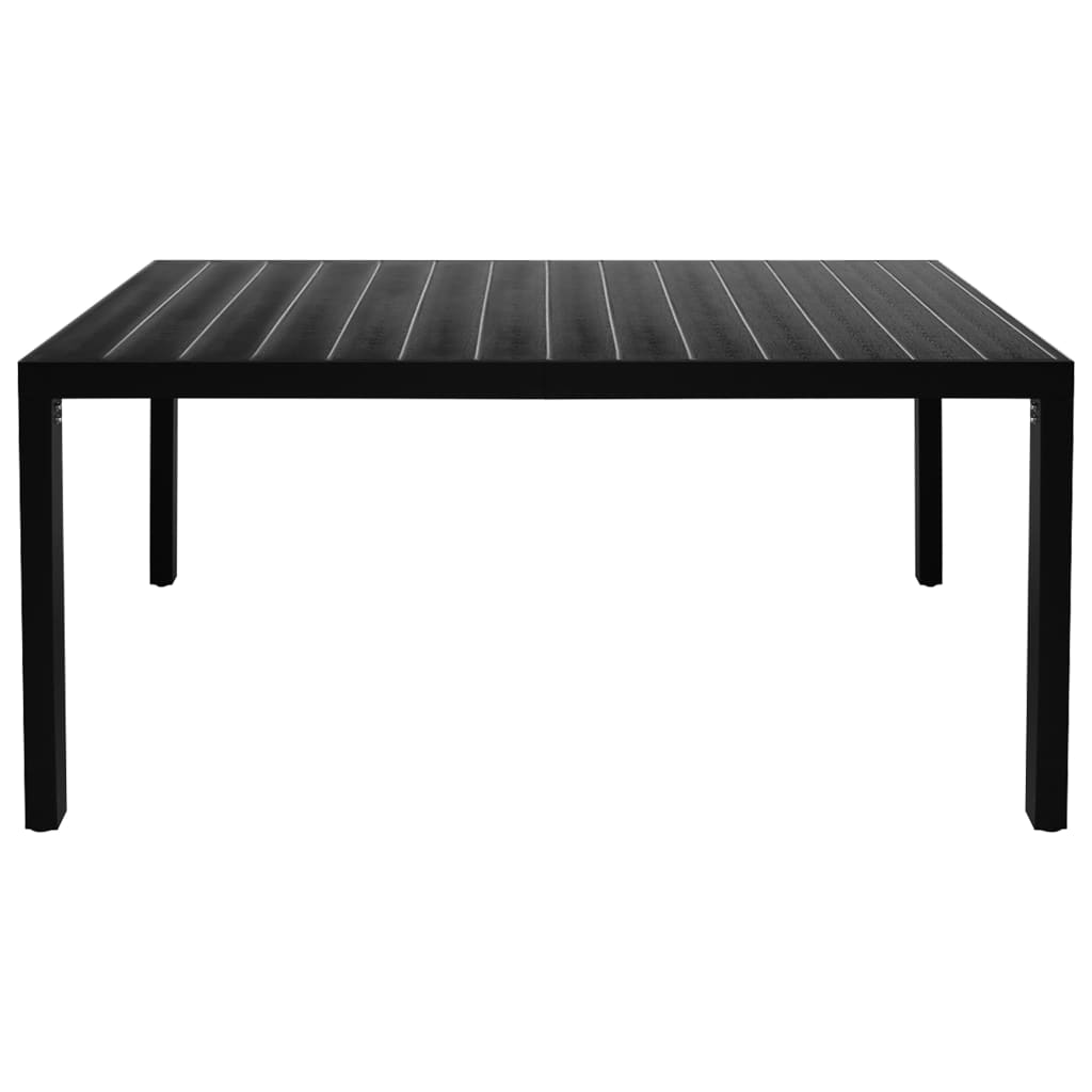 Dining Set | Black | Powder-coated aluminium, Textilene, WPC | Standard