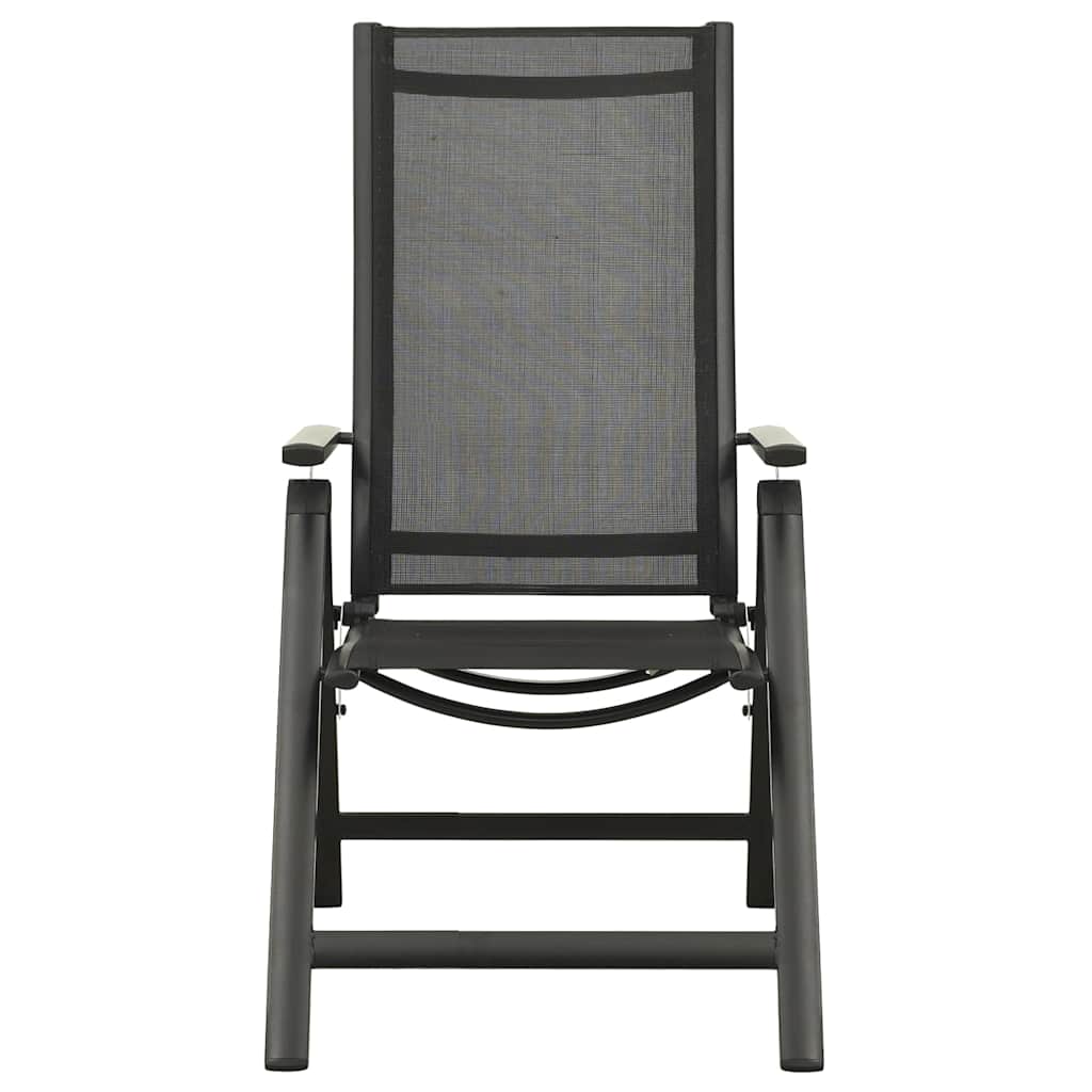 5 Piece Bistro Set Black and Anthracite