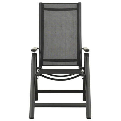 5 Piece Bistro Set Black and Anthracite