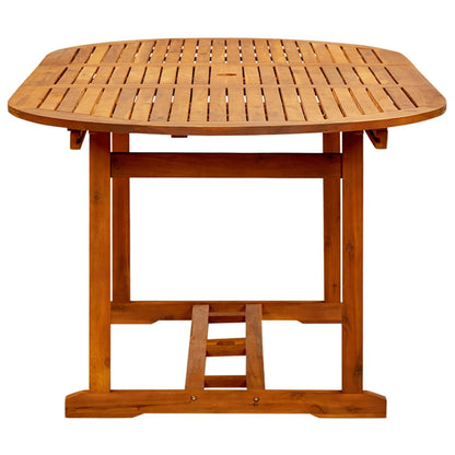 Dining Set | Black | Solid Acacia wood, PE rattan, Powder-coated steel