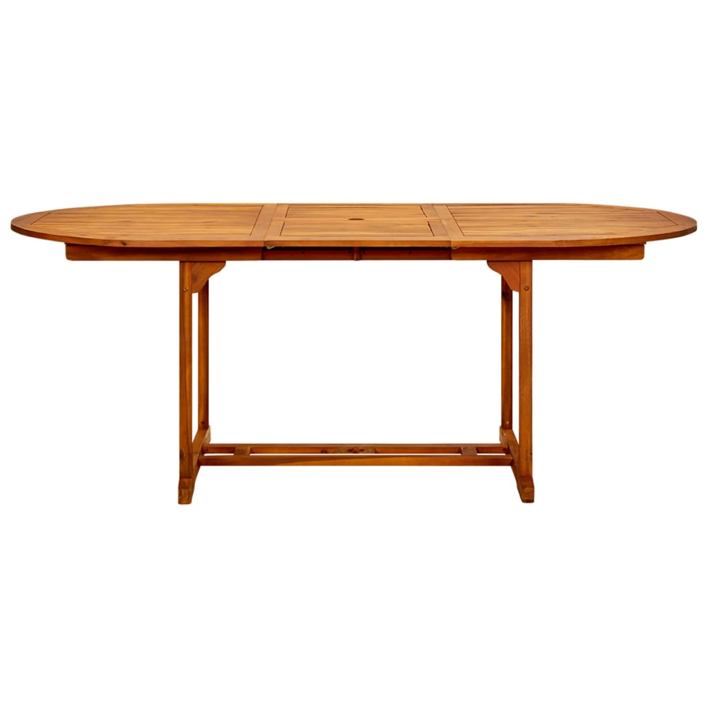Dining Set | Black | Solid Acacia wood, PE rattan, Powder-Coated Steel