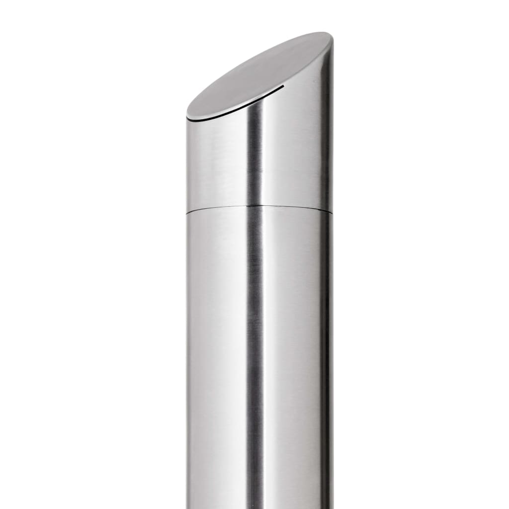 Garden Shower with Brown Base 225 cm Stainless Steel