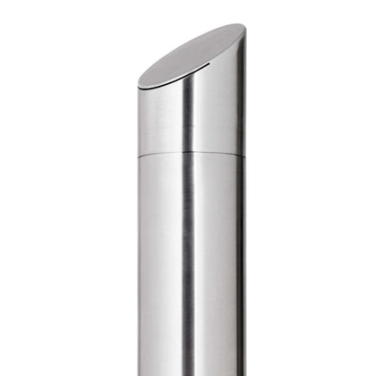 Garden Shower with Brown Base 225 cm Stainless Steel