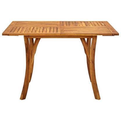 Dining Set | Brown | Solid Acacia wood, PE rattan, Powder-coated steel