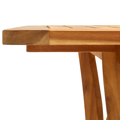Dining Set | Black | Solid Acacia wood | Medium |  Stackable
