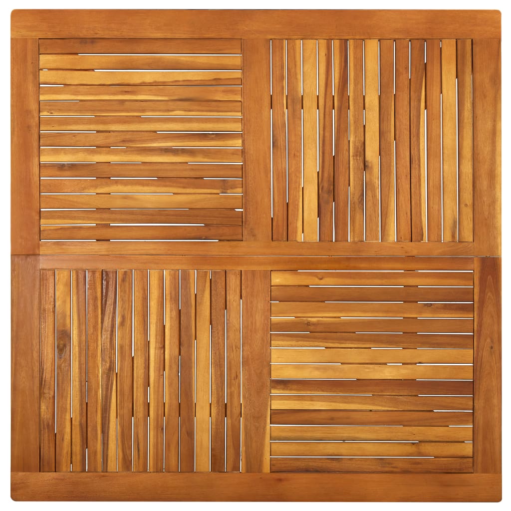 Dining Set | Black | Solid Acacia wood | Medium |  Stackable