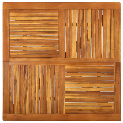 Dining Set | Black | Solid Acacia wood | Medium |  Stackable