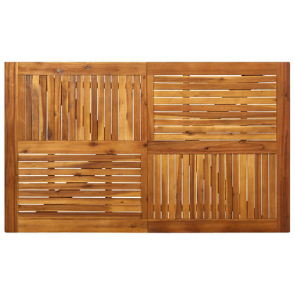 Dining Set | Brown | Solid acacia wood, PE rattan, Powder-coated steel