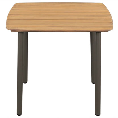 Dining Set | Brown | Solid acacia wood, PE rattan, Powder-coated steel