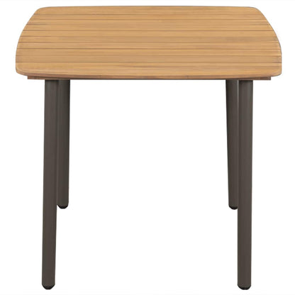 Dining Set | Grey | Solid acacia wood | Medium | Stackable | Dining Set