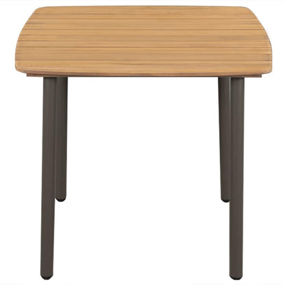 Dining Set | Grey | Solid acacia wood | Medium | Stackable