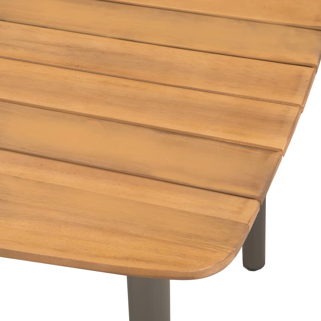 Dining Set | Black | Solid Acacia Wood | Stackable | Dining Set