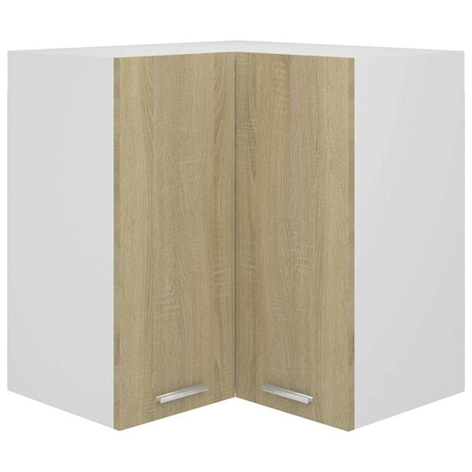 Hanging Corner Cabinet "Lyon" Sonoma Oak 57x57x60 cm