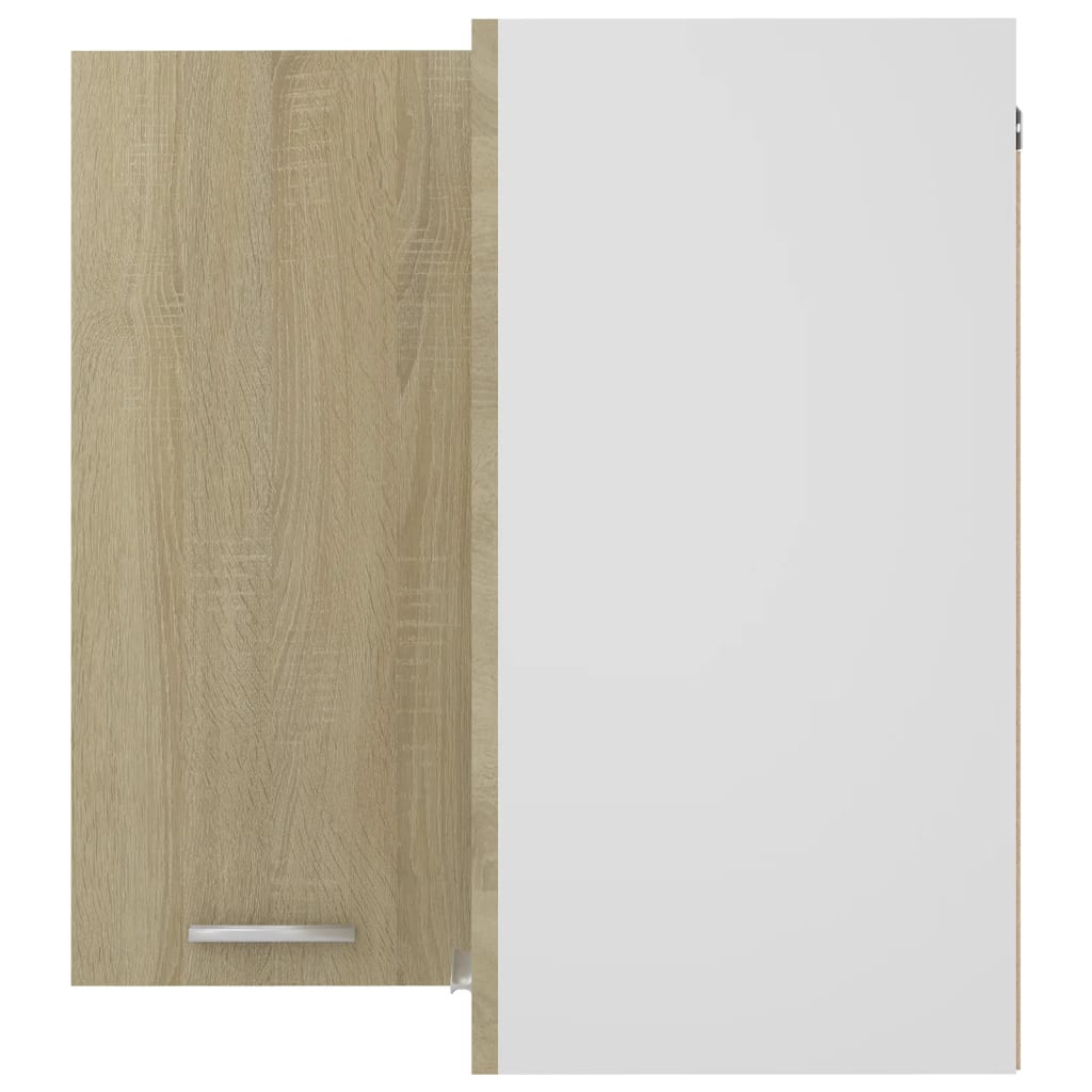 Hanging Corner Cabinet Lyon Sonoma Oak 57x57x60 cm Engineered Wood