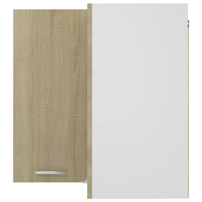Hanging Corner Cabinet Lyon Sonoma Oak 57x57x60 cm Engineered Wood