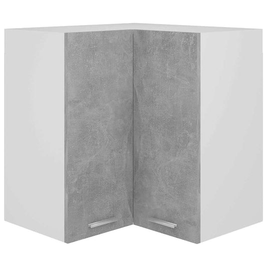 Hanging Corner Cabinet "Lyon" Concrete Grey 57x57x60 cm