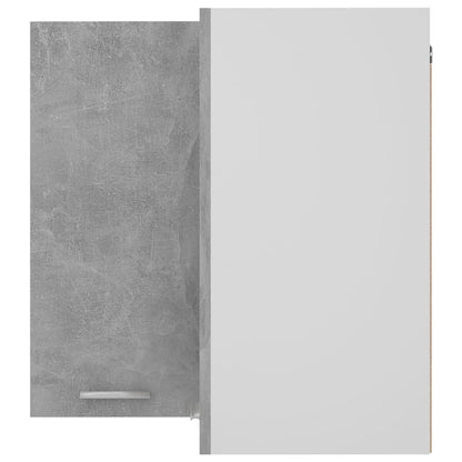 Hanging Corner Cabinet Lyon Concrete Grey 57x57x60 cm Engineered Wood